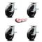 Service Caster 8 Inch Kingpinless Phenolic Wheel Swivel Caster Set with Brakes SCC-KP30S820-PHR-SLB-4 - alternate 6